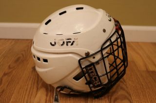 Vintage JOFA 390 SR Ice Hockey Helmet Size Medium (6 3/4 - 7 3/8) With Mask 3