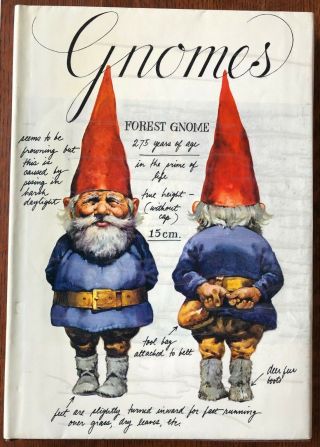 Gnomes Hardcover Rien Poortvliet & Wil Huygen Vintage 1977 Abrams Very Good