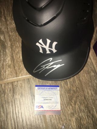Gleyber Torres York Yankees Signed Full Size Helmet Psa Dna