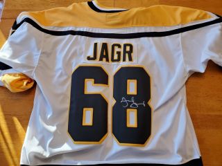 Pittsburgh Penguins Jaromir Jagr Signed Starter Jersey Men 