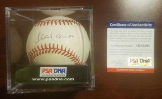 Hank Aaron Autographed Baseball Psa/dna 2a