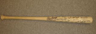 Darryl Strawberry Game Issued Rawlings Bat Team Signed By The 1990 Mets 30,  Sigs