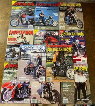 Vintage 11 Issues 1993 American Iron Easyriders Motorcycle Magazines Adult