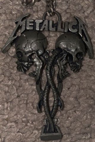 Metallica Official Vintage 1995 Pewter Necklace Pendant Uk Import Poker/alchemy