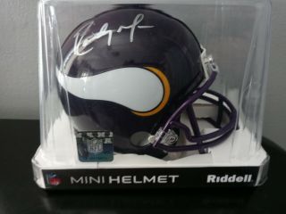 Randy Moss Signed Autographed Minnesota Vikings Mini Helmet Steiner