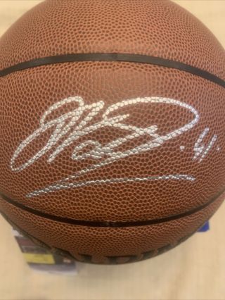 Dirk Nowitzki Dallas Mavericks Signed Spalding Nba Basketball Jsa Autograph