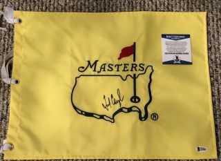 Fred Couples Signed Undated Augusta National Masters Pin Flag Beckett Certified