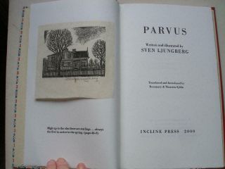 Parvus Written & Illustrated By Sven Ljungberg Incline Press Limited Ed 2000 22j