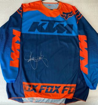Ryan Dungey Signed Autographed Ktm Fox Motocross Racing Jersey (proof)