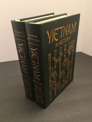 Vietnam - A History by Stanley Karnow Easton Press Leather Complete 2 Vol Set 3