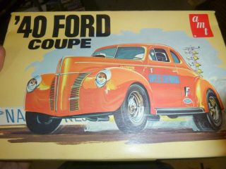 Amt T266 F71 1940 Ford Coupe " Speed Demon " 1/25 Model Car Mountain Vintage Nib
