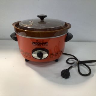 Vintage Monier Crock - Pot Orange Slow Electric Cooker 454