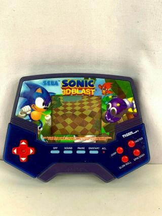 Vintage 1997 Tiger Handheld Sonic The Hedgehog 3d Blast Game Sega