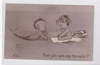 Vintage Postcard Rare 1914artist Mabell Lucie Attwell Have You Seen The Germans