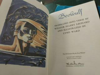 BEOWULF Translated By: William Ellery Leonard/ Easton Press Leather Bound 2