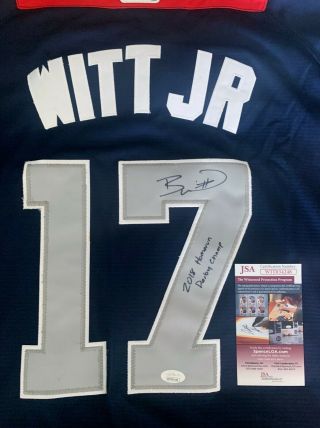 Bobby Witt Jr Signed Auto Autograph 2018 Futures Game Jersey Inscription Jsa