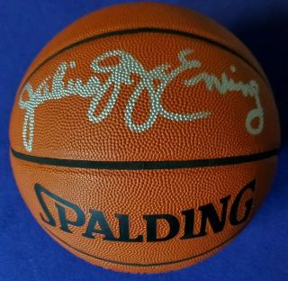 Julius " Dr.  J " Erving Autographed Official Nba Game Basketball (beckett)