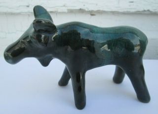 Vintage Rare Scarce Blue Mountain Pottery Mini Moose Figurine