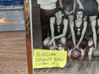 1976 Soviet Union Basketball Team Autographed Team Picture USSR signed olympics 4