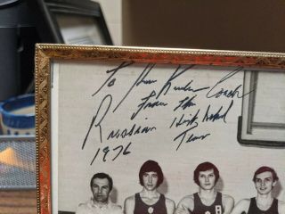 1976 Soviet Union Basketball Team Autographed Team Picture USSR signed olympics 6