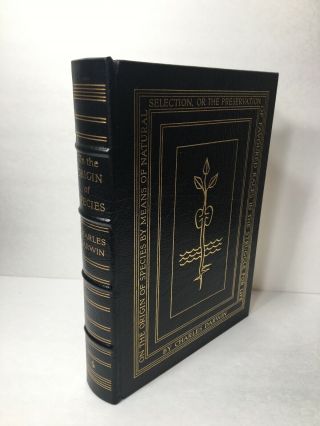 Easton Press Charles Darwin Origin Of The Species Leather Limited Edition 1976