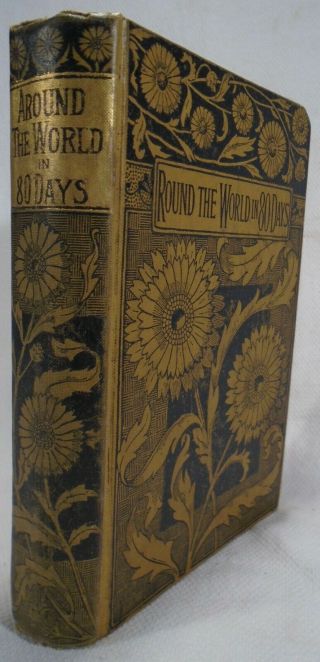 Jules Verne Tour Of The World In Eighty Days Cloth Early Pirated Edition 1874
