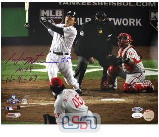 Hideki Matsui Yankees Signed 2009 World Series 11x14 Photo Photograph Jsa Auth