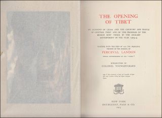 Landon THE OPENING OF TIBET Lhasa,  Tibetan People YOUNGHUSBAND MISSION of 1903 - 4 3