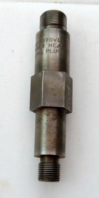 Rare Vintage Record Autovice Special Tool For Holding Cylinder Head When In Vice
