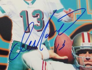 Joe Montana & Dan Marino Dual Signed 8x10 Football Autographed Photo PSA/DNA 3
