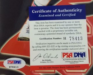 Joe Montana & Dan Marino Dual Signed 8x10 Football Autographed Photo PSA/DNA 4