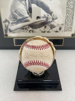 Mickey Mantle Autographed Baseball W/ J&s