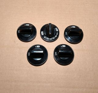 Set Of 5 Replacement Knobs For Vintage Magic Chef Gas Stove / Oven / Range