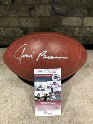 Jim Brown Signed Official Wilson “the Duke” Football.  Jsa