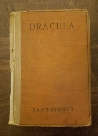 Vintage Dracula Bram Stoker 1897 Grosset & Dunlap Book 1st U.  S.  Edition 1927