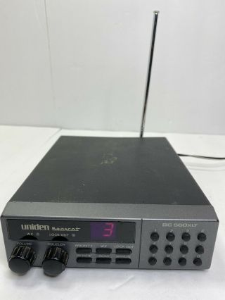Vintage Uniden Bearcat Bc 560xlt 16 Channel With Plug In Antennae