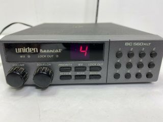 Vintage Uniden Bearcat BC 560XLT 16 Channel With Plug in Antennae 2