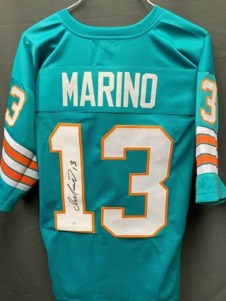 Dan Marino Hof Signed Dolphins Football Jersey Autographed Auto W/ Jsa Sz Xl