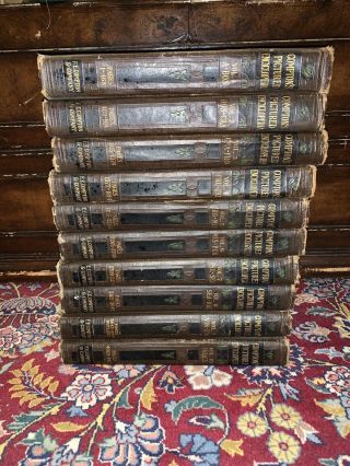 Compton’s Pictured Encyclopedia 1929 10 Volumes Vintage Complete Set