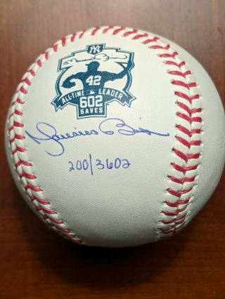 Mariano Rivera Signed All Time Saves Leader Ball - Ltd Ed - Steiner Hologram