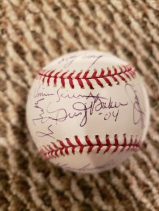 2004 Chicago Cubs Team Signed 31x Baseball Sammy Sosa Greg Maddux Psa/dna Loa