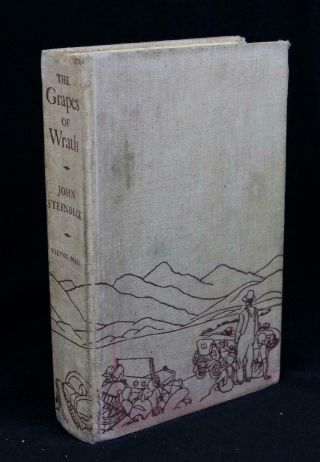 John Steinbeck The Grapes Of Wrath 1939 True 1st Ed Pulitzer Prize