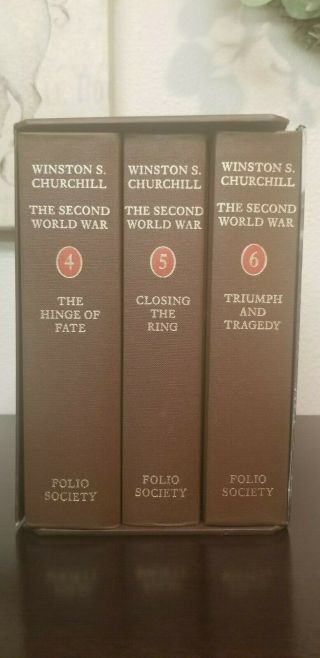 Folio Society Winston S Churchill The Second World War 3 Volume Set