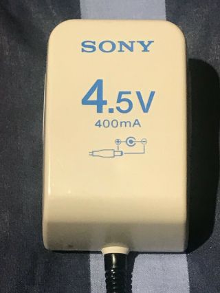 Vintage Sony Ac - D3m 4.  5v 400ma Ac Power Adapter Plug Cd Discman Shortwave Radio