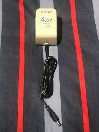 Vintage Sony AC - D3M 4.  5V 400ma AC Power Adapter Plug CD Discman Shortwave Radio 2