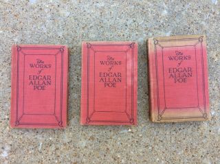 The Of Edgar Allan Poe In Ten Volumes (1904) Funk & Wagnalls Cameo Edition