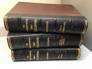 1910 3 Volume Set The Popular And Critical Bible Encyclopedia Dictionary Leather