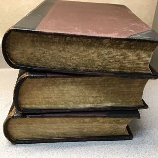 1910 3 Volume Set THE POPULAR AND CRITICAL BIBLE ENCYCLOPEDIA DICTIONARY Leather 3