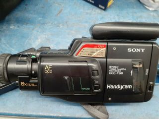 Sony Camcorder Handycam 8mm 8x Af Ccd - F201 Video Camera Vintage Ccd - F201
