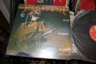 Megadeth So Far So Good So What Vintage Records Album Vinyl European Print